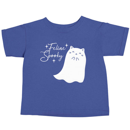 Feline spooky blue baby toddler Tshirt 2 Years
