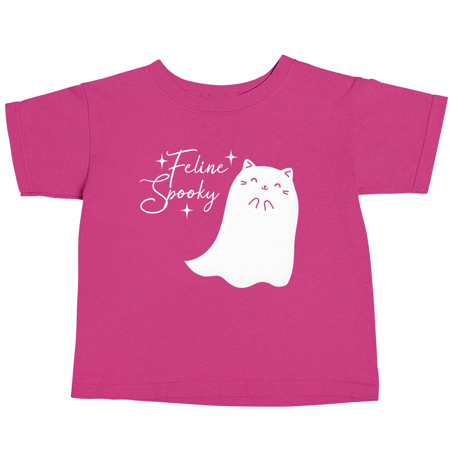 Feline spooky pink baby toddler Tshirt 2 Years