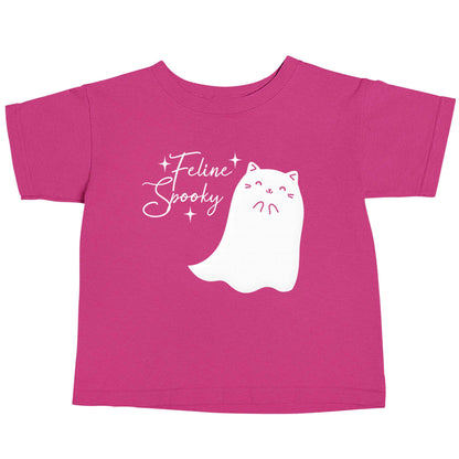 Feline spooky pink baby toddler Tshirt 2 Years