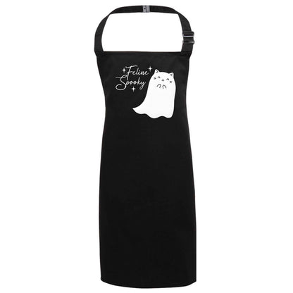 Feline spooky black apron 7-10 years