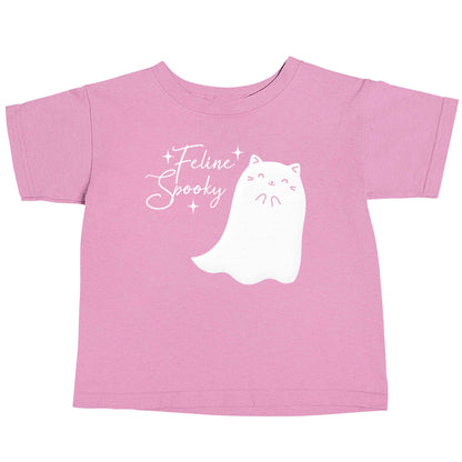 Feline spooky light pink baby toddler Tshirt 2 Years