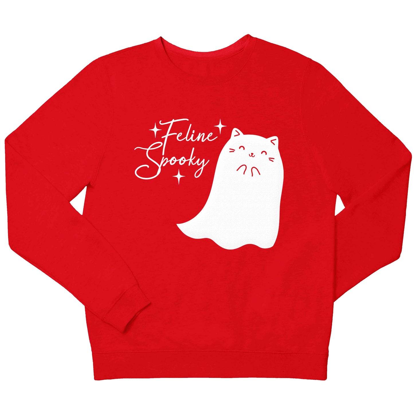 Feline spooky children's grey sweater 12-13 Years