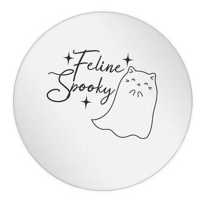 Feline spooky 24 @ 45mm matt circle stickers