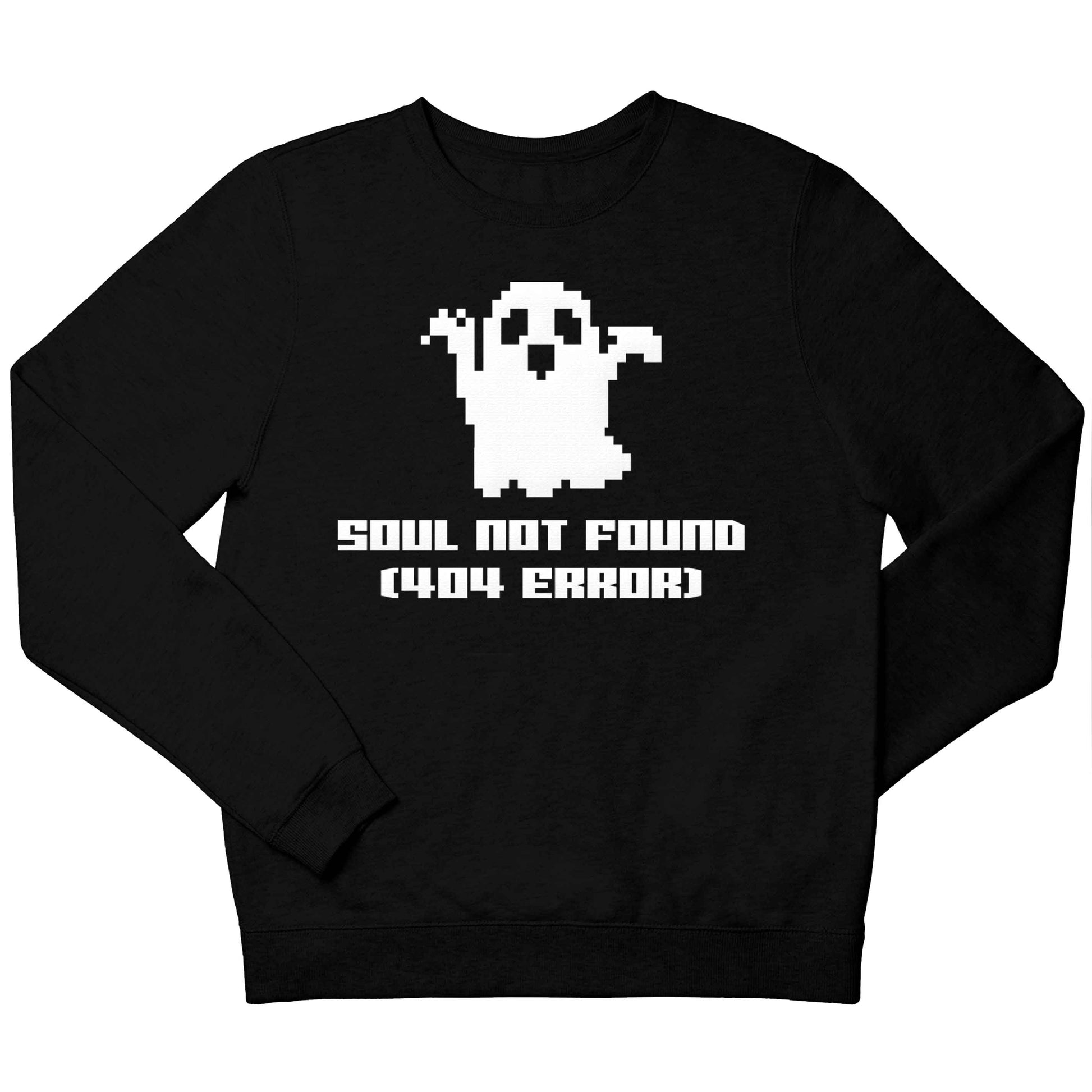 Soul not found (404 error) children's black sweater 12-13 Years