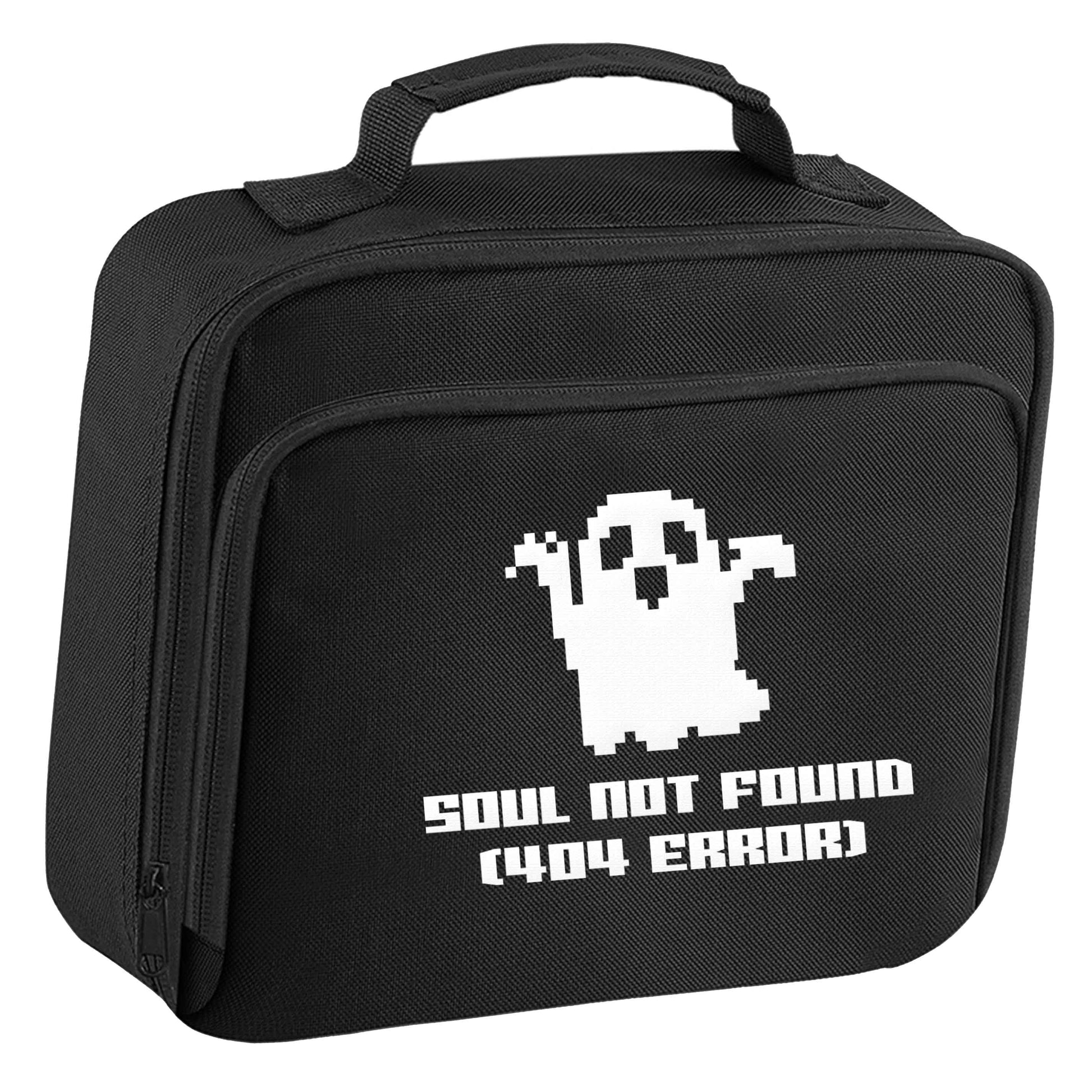 Soul not found (404 error) insulated black lunch bag cooler