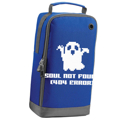 Soul not found (404 error) blue sports shoe bag vertical print