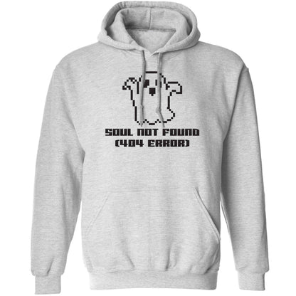 Soul not found (404 error) adults unisex grey hoodie 2XL