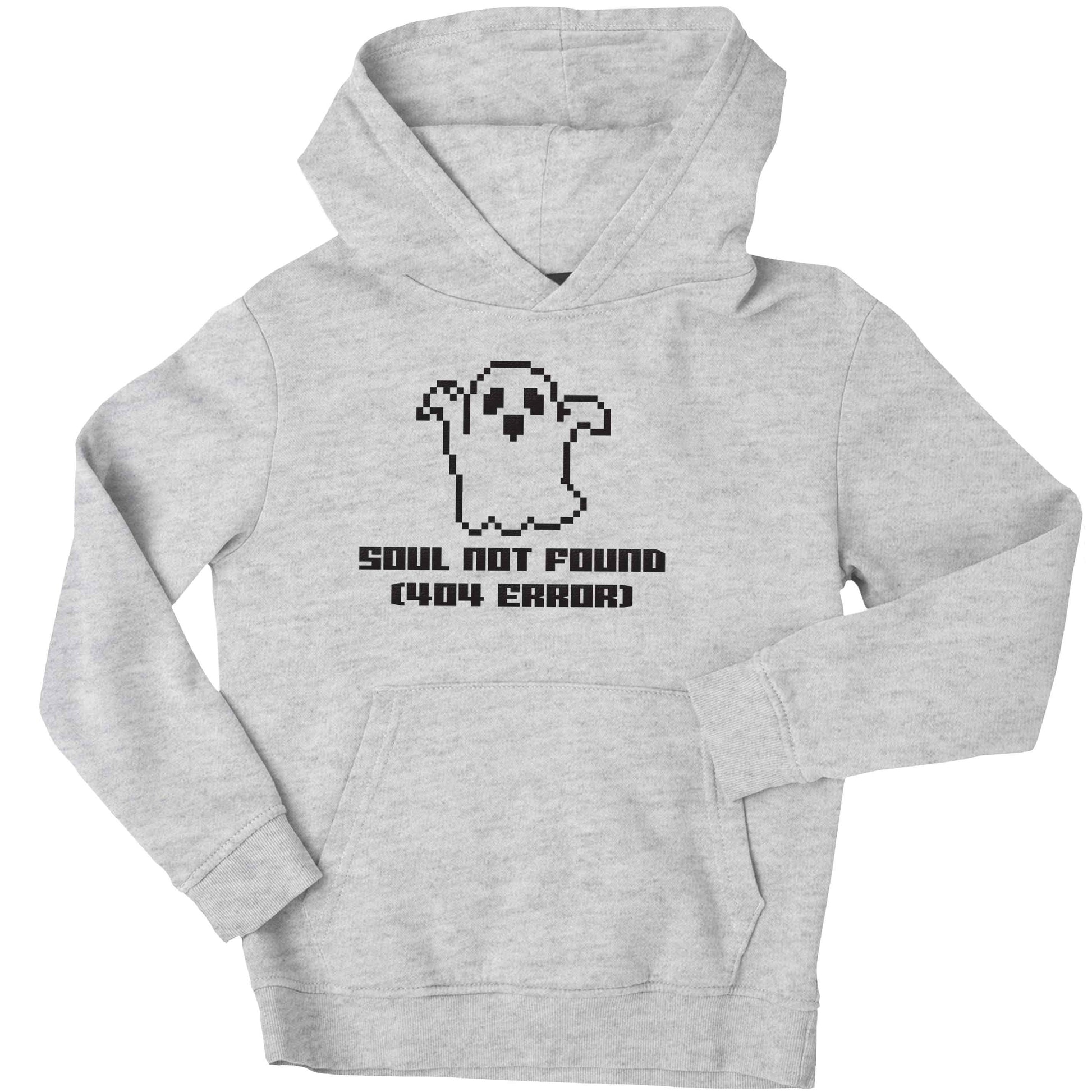 Soul not found (404 error) children's grey hoodie 12-13 Years
