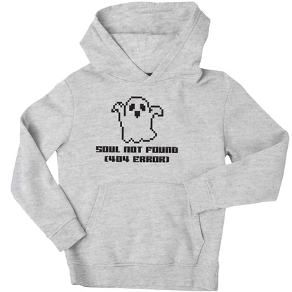 Soul not found (404 error) children's grey hoodie 12-13 Years