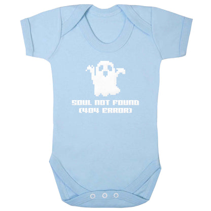 Soul not found (404 error) baby bodysuit pale blue 18-24 months