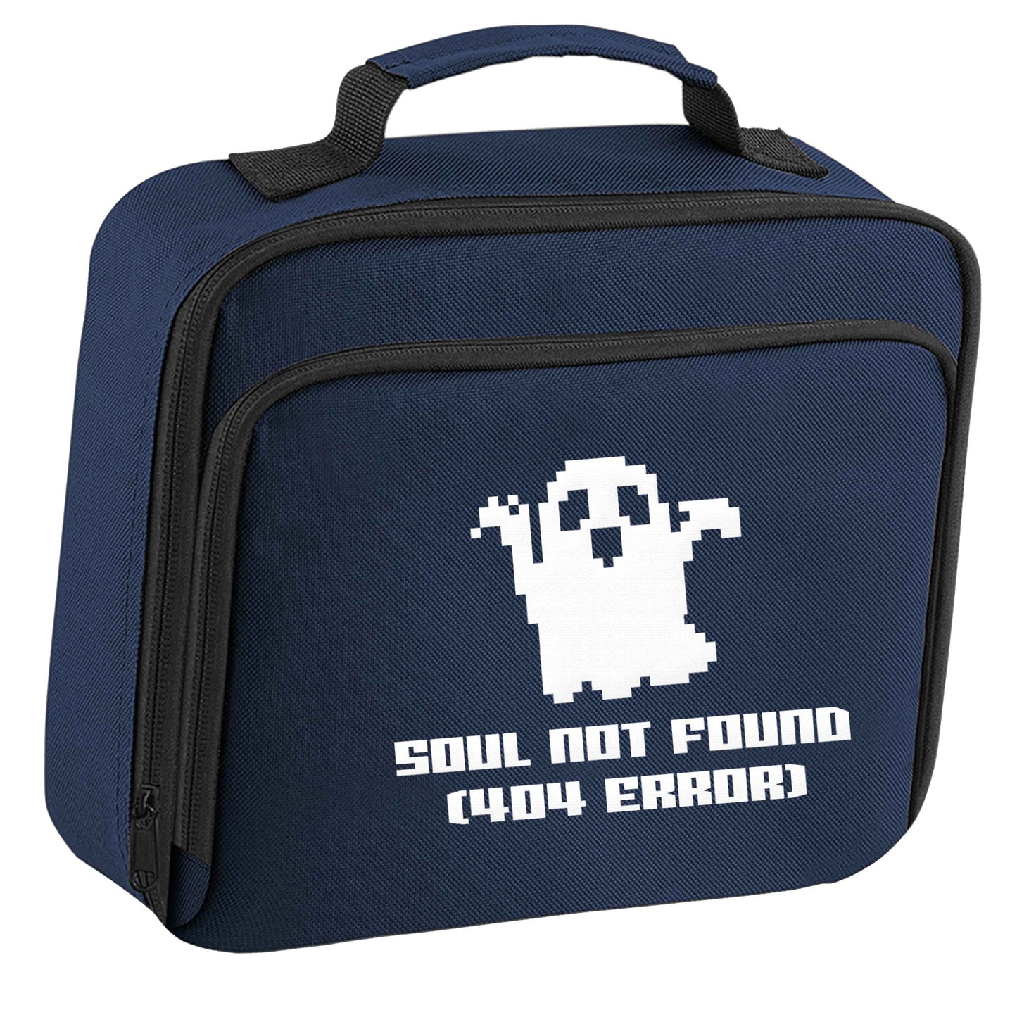 Soul not found (404 error) insulated navy lunch bag cooler