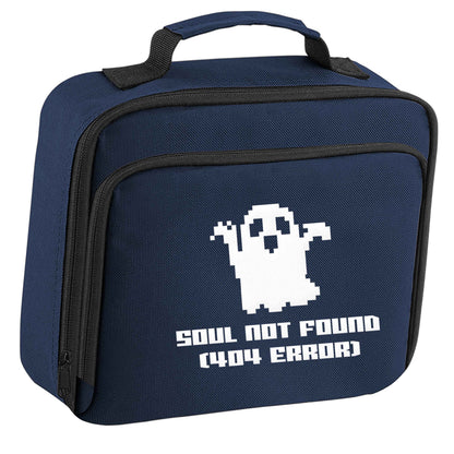 Soul not found (404 error) insulated navy lunch bag cooler