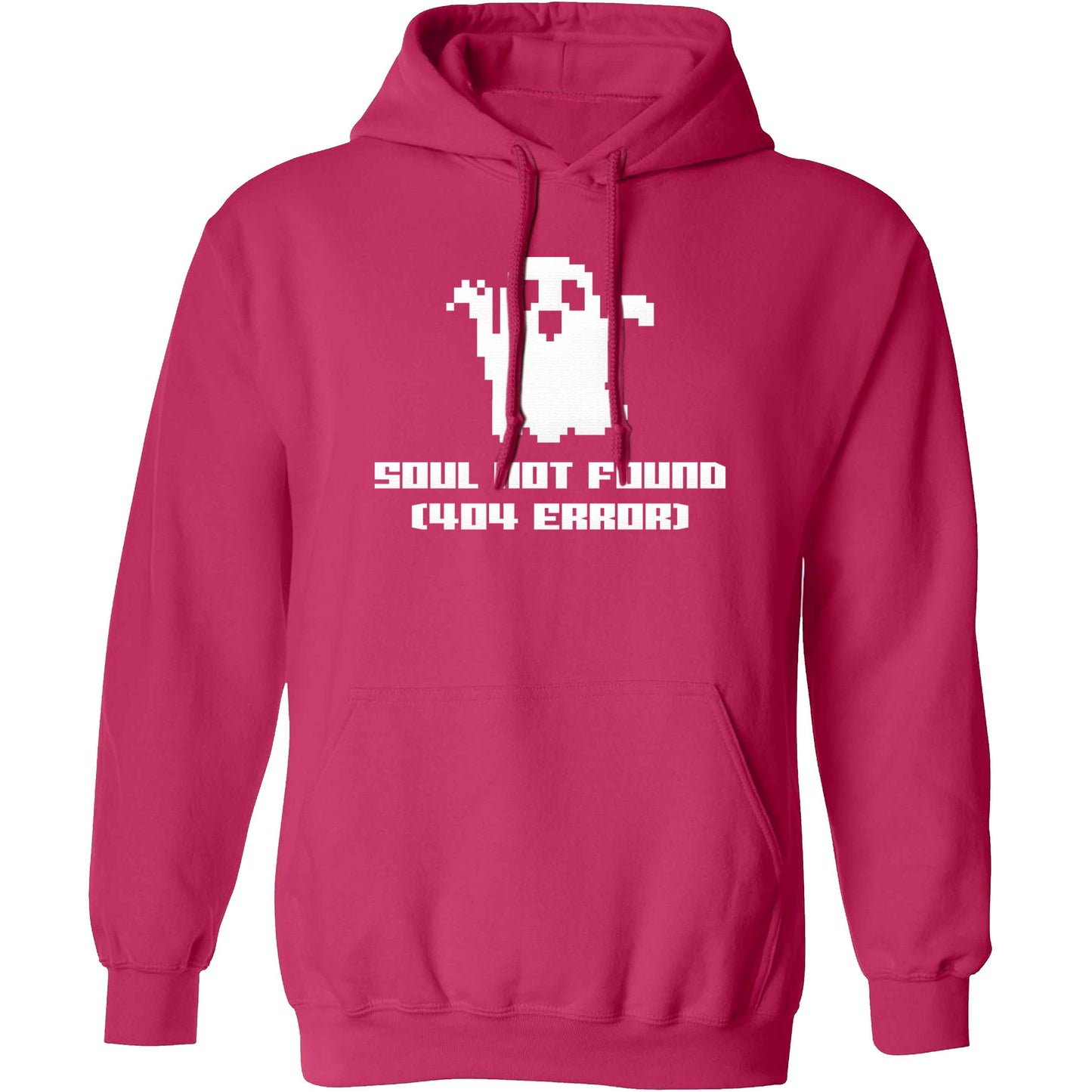 Soul not found (404 error) adults unisex pink hoodie 2XL