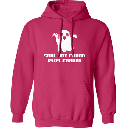 Soul not found (404 error) adults unisex pink hoodie 2XL