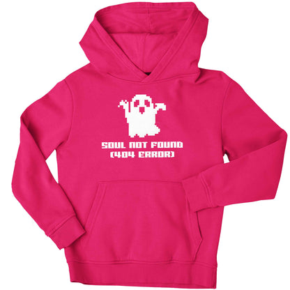 Soul not found (404 error) children's pink hoodie 12-13 Years