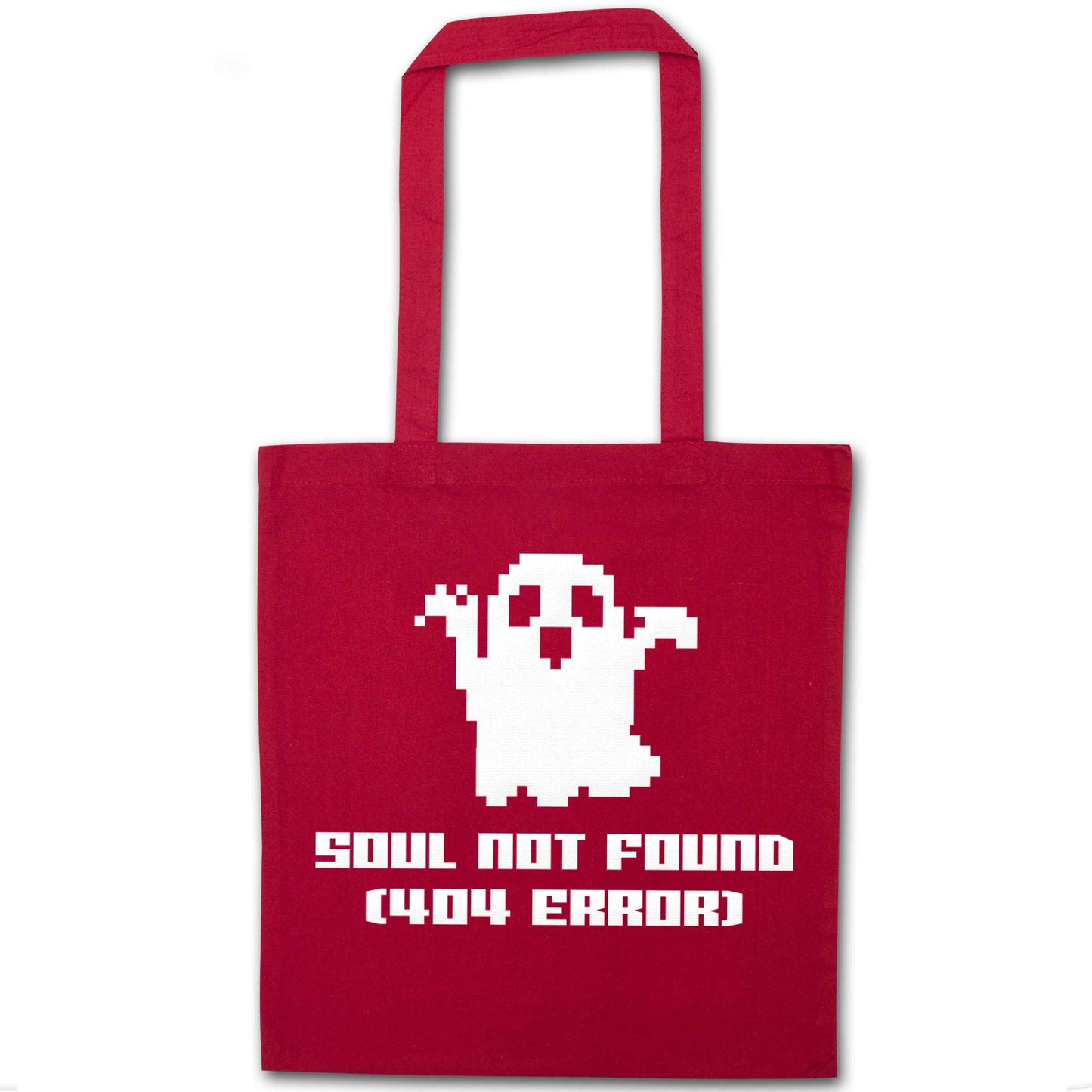 Soul not found (404 error) red tote bag