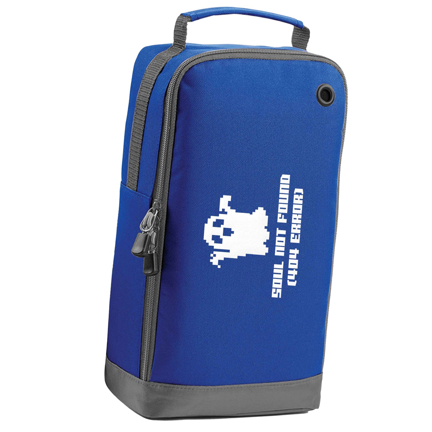 Soul not found (404 error) blue sports shoe bag horizontal print