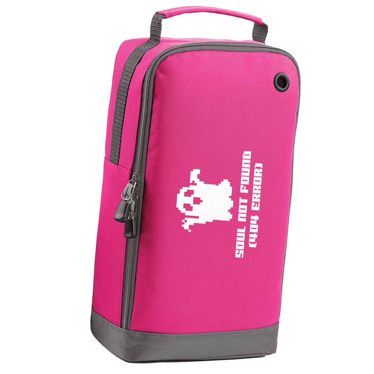 Soul not found (404 error) pink sports shoe bag horizontal print
