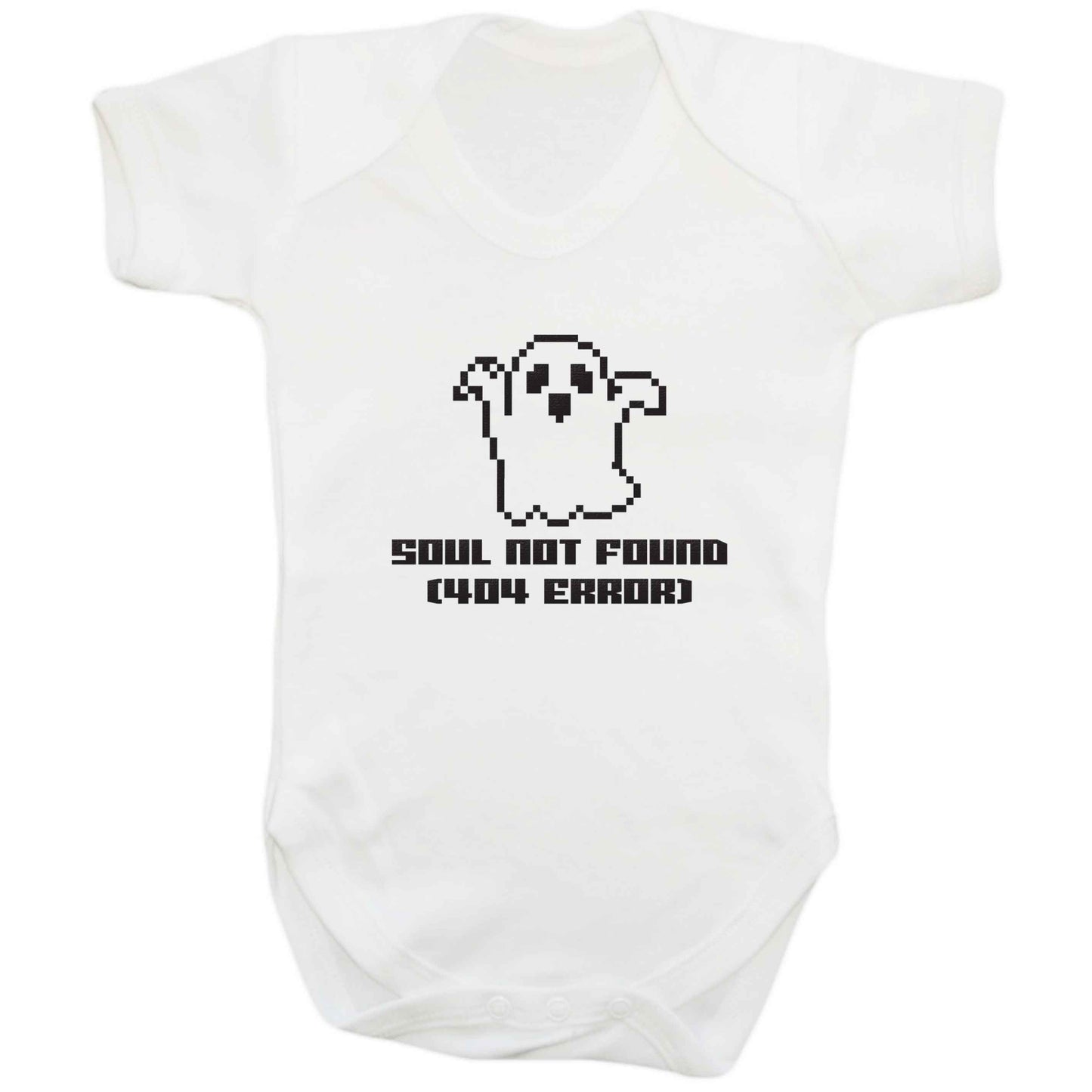 Soul not found (404 error) baby bodysuit white 18-24 months