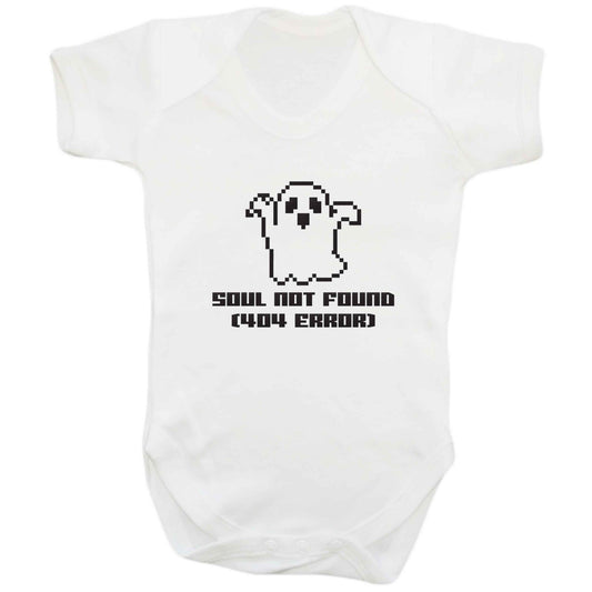 Soul not found (404 error) baby bodysuit white 18-24 months