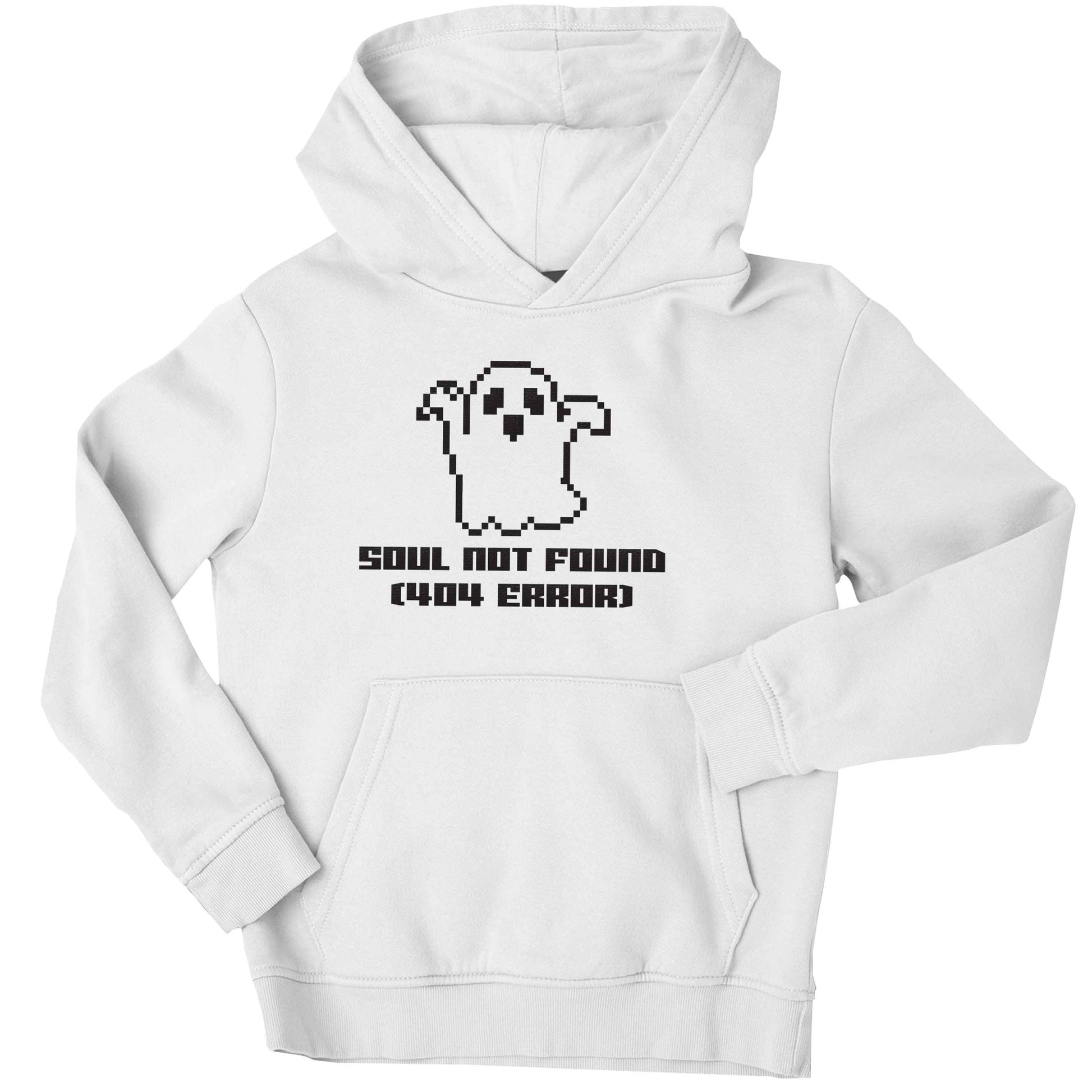 Soul not found (404 error) children's white hoodie 12-13 Years