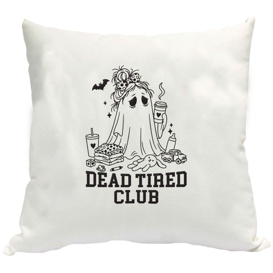 Dead tired club cushion cover