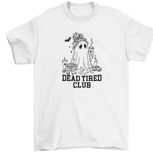 Dead tired club Children's white Tshirt 12-13 Years