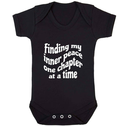 Finding My Inner Peace One Chapter at a Time baby bodysuit black 18-24 months