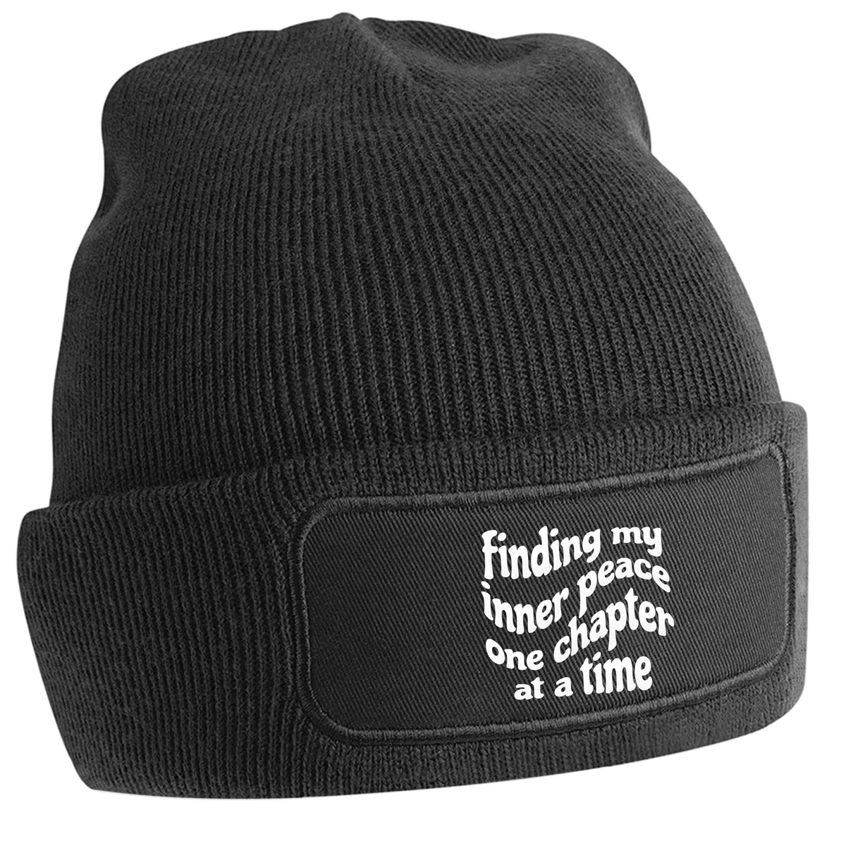 Finding My Inner Peace One Chapter at a Time black beanie hat