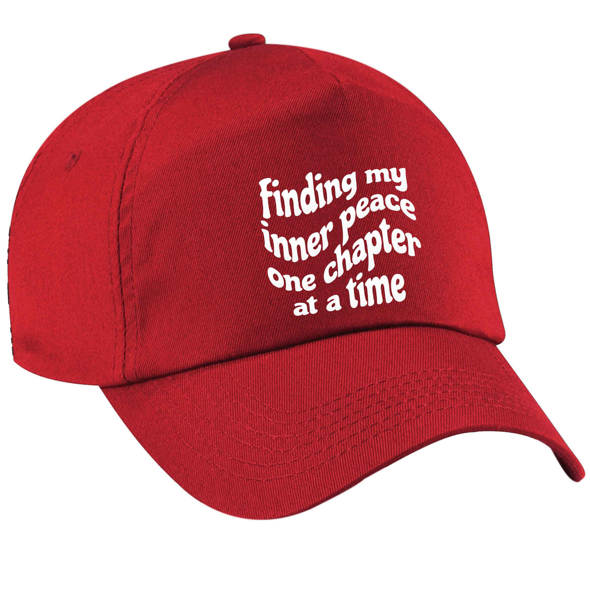 Finding My Inner Peace One Chapter at a Time red peak cap