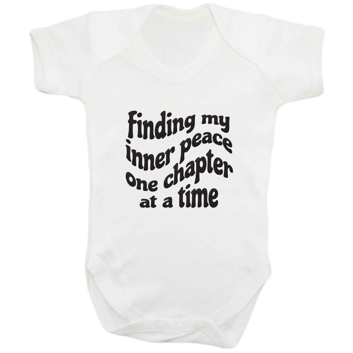 Finding My Inner Peace One Chapter at a Time baby bodysuit white 18-24 months