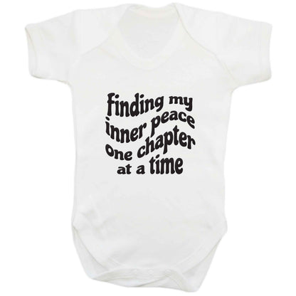Finding My Inner Peace One Chapter at a Time baby bodysuit white 18-24 months