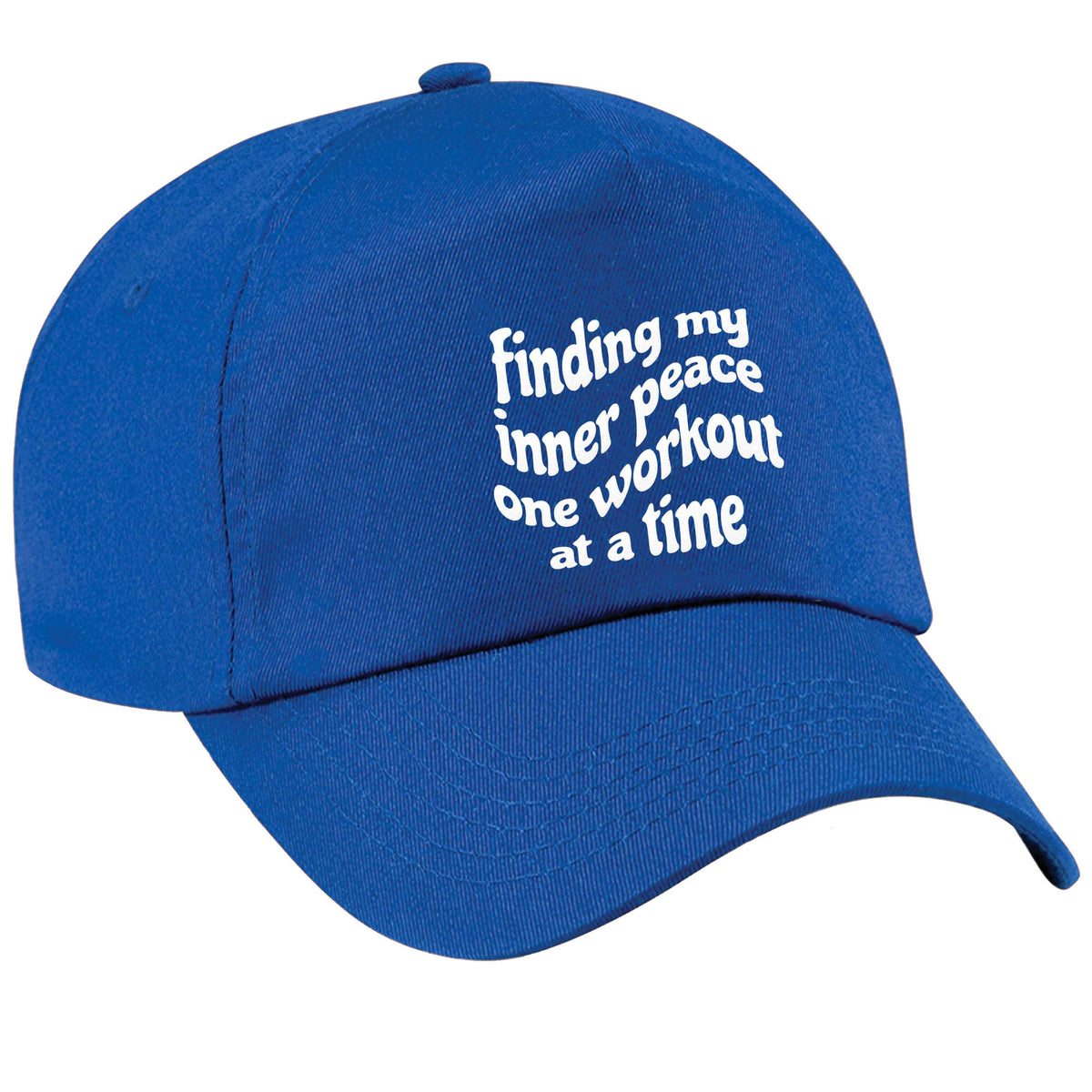 Finding my inner peace one workout at a time blue peak cap