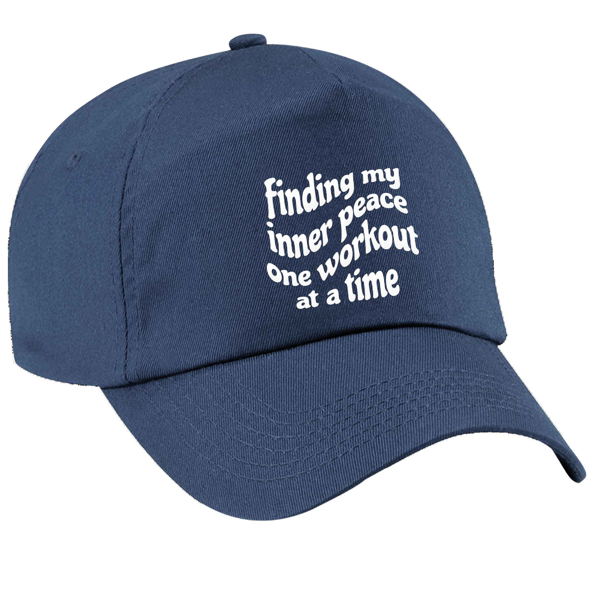 Finding my inner peace one workout at a time navy peak cap