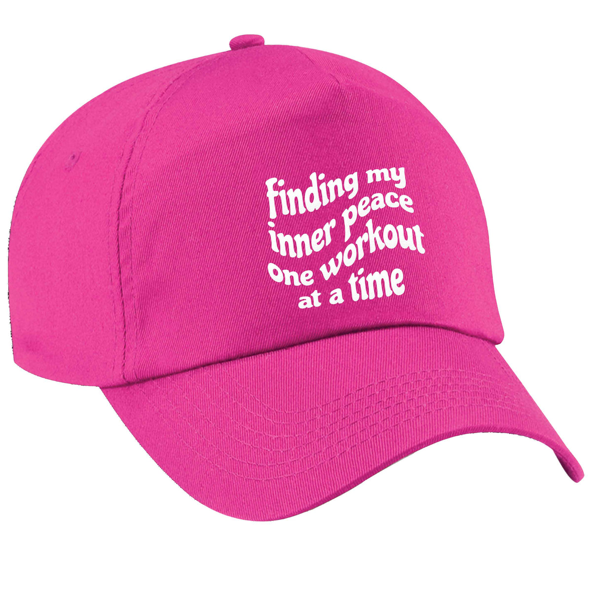Finding my inner peace one workout at a time pink peak cap