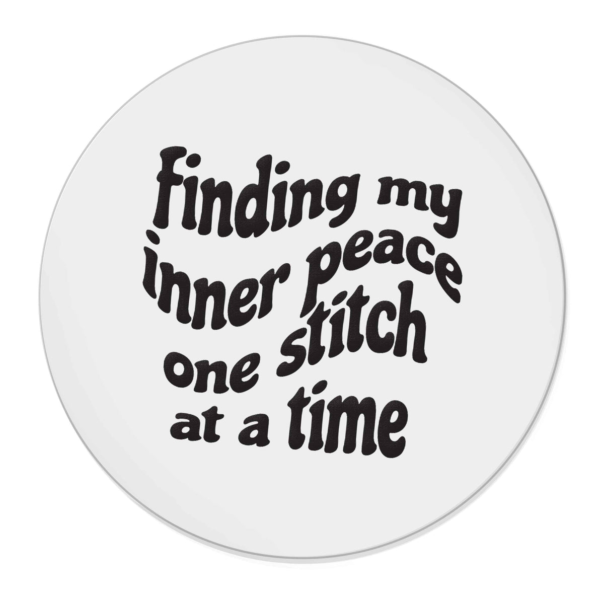Finding My Inner Peace One Stitch at a Time | Magnet