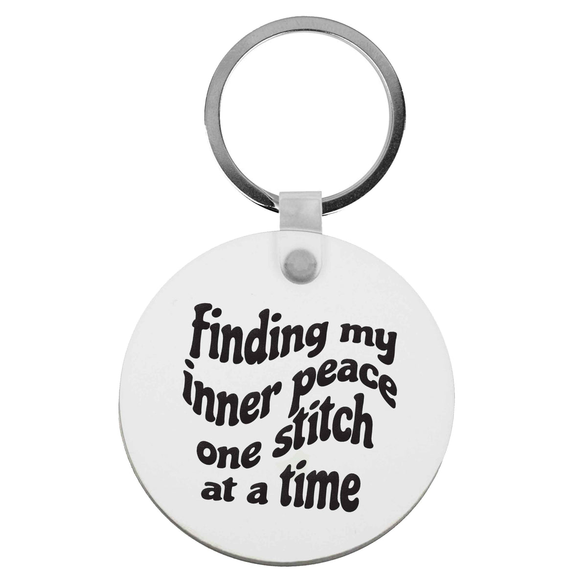 Finding My Inner Peace One Stitch at a Time | Keyring