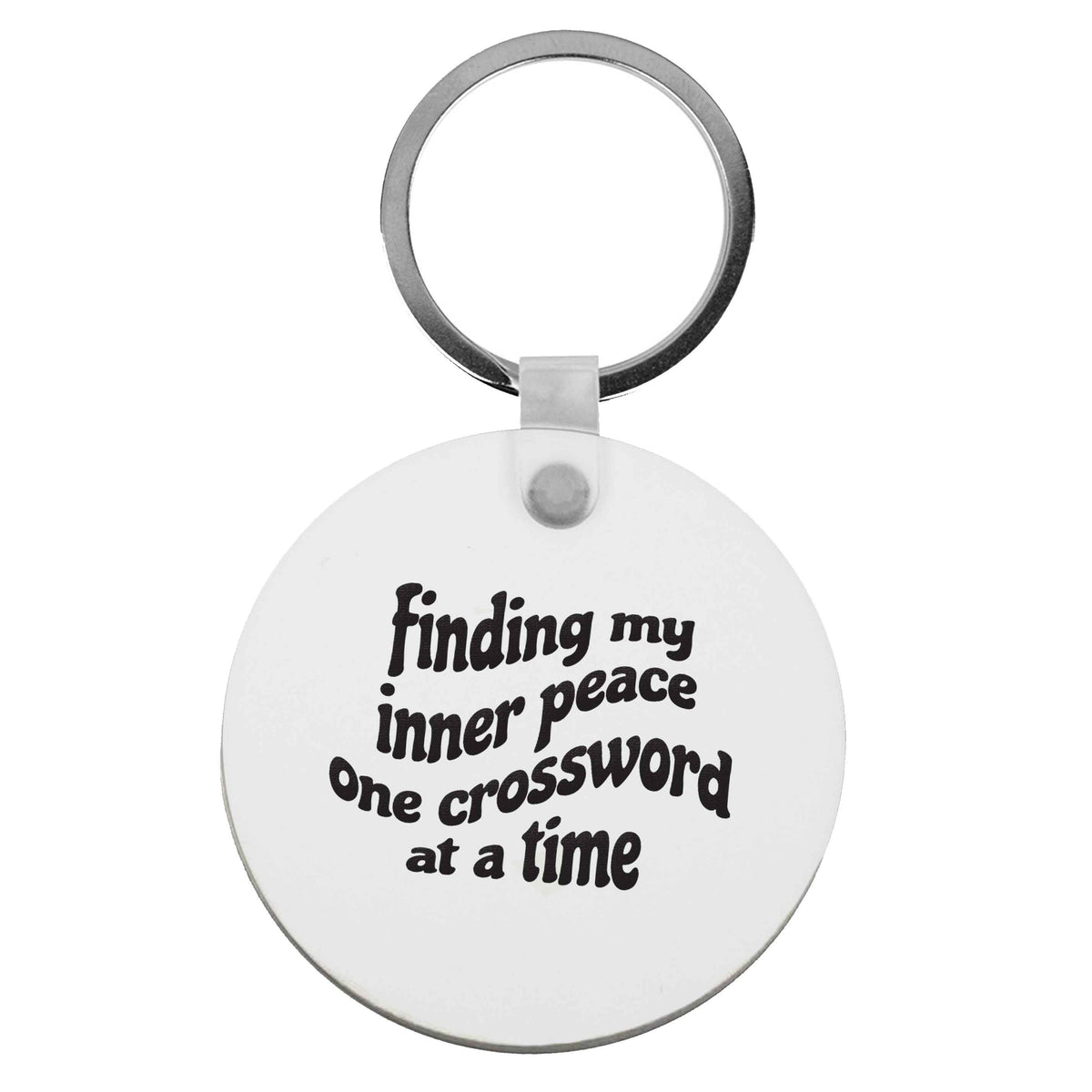 Finding My Inner Peace One Crossword at a Time | Keyring