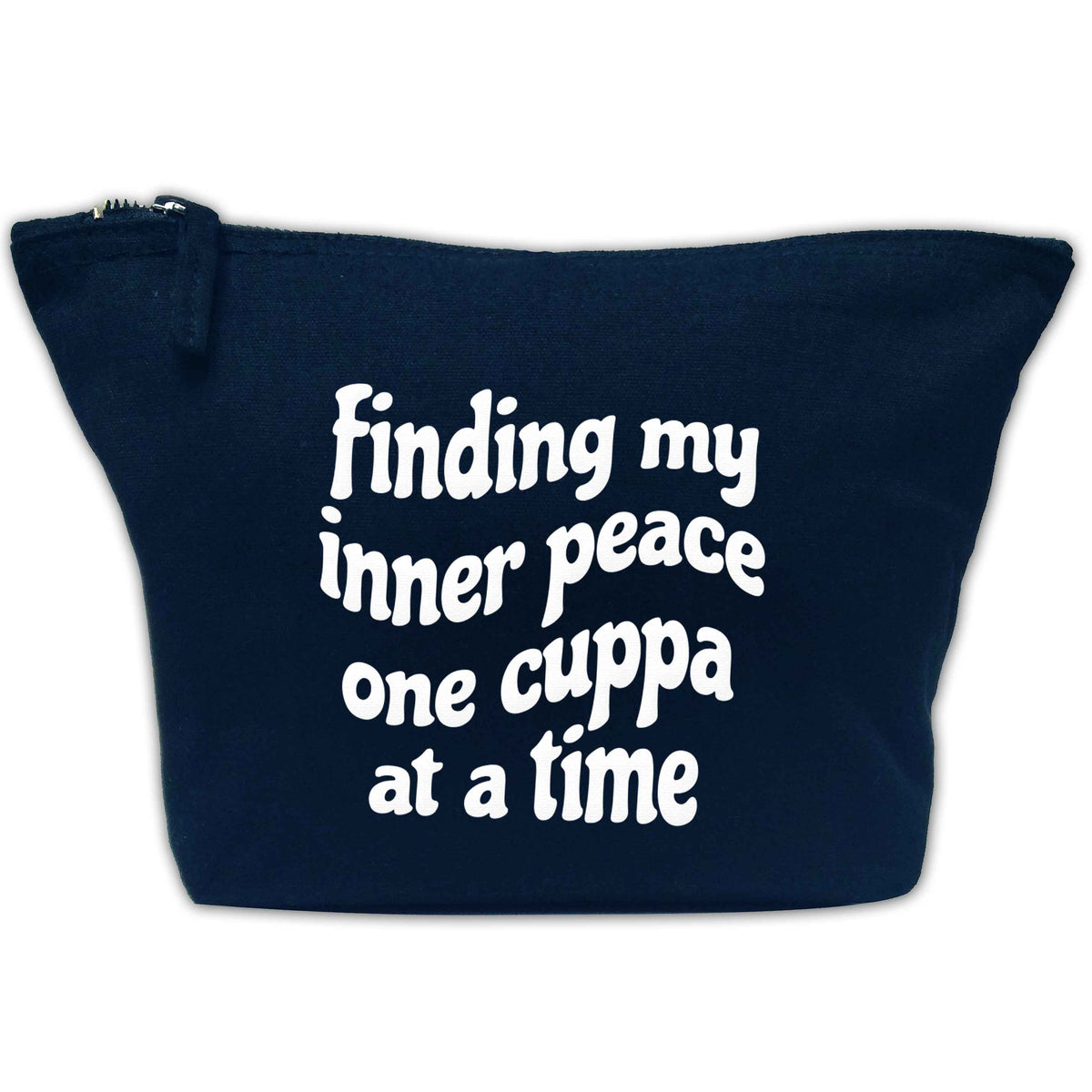 Finding My Inner Peace One Cuppa at a Time makeup bag