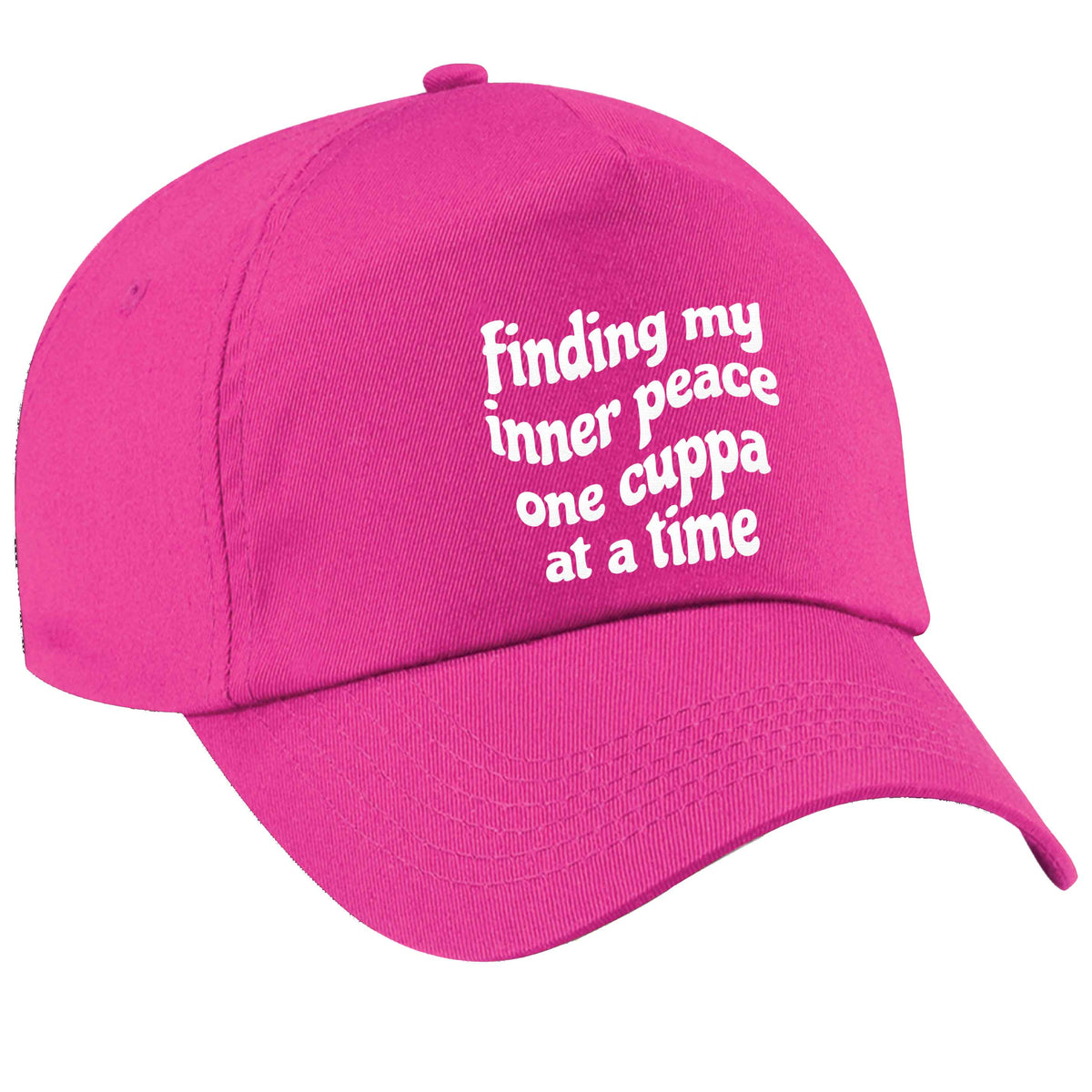 Finding My Inner Peace One Cuppa at a Time pink peak cap