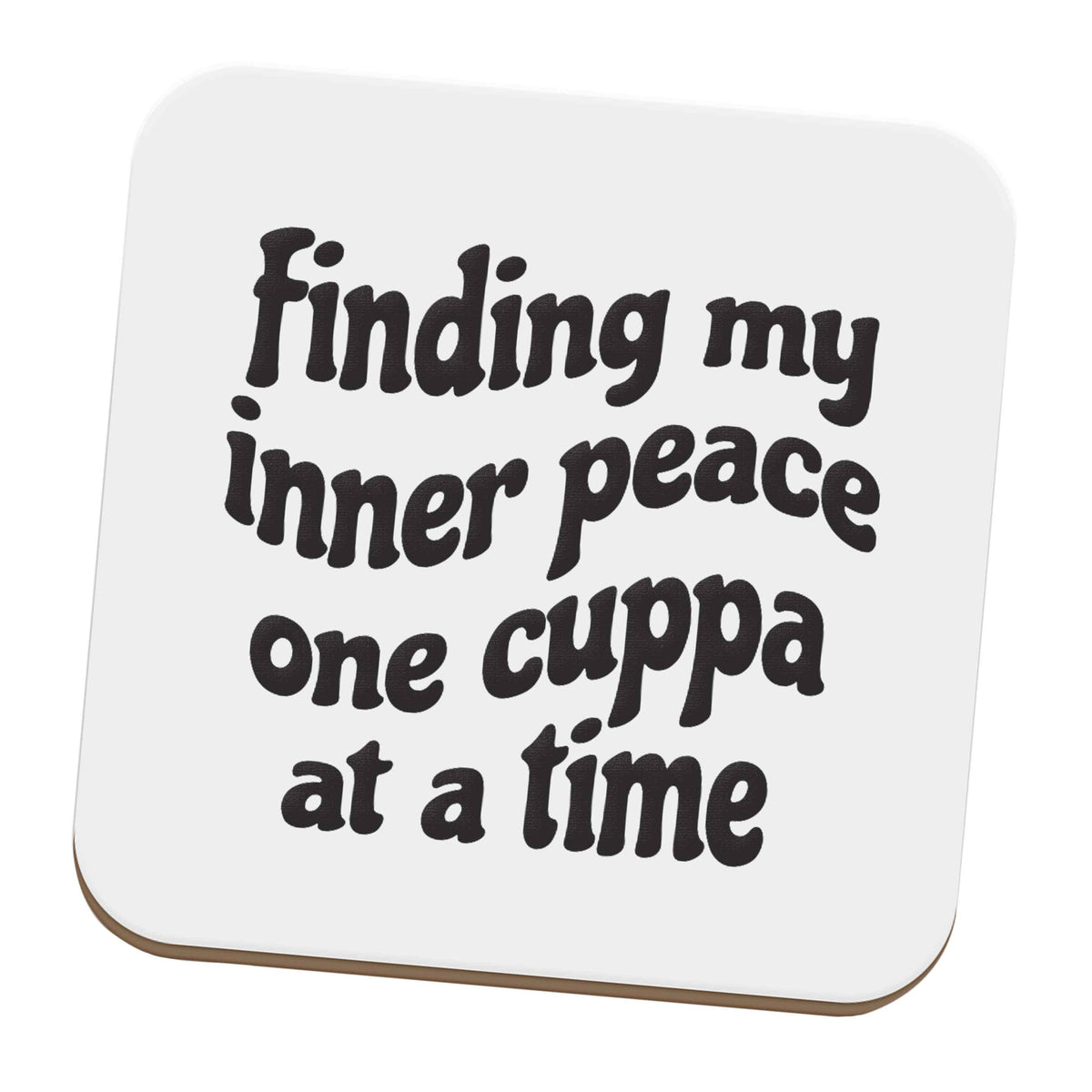 Finding My Inner Peace One Cuppa at a Time set of four coasters