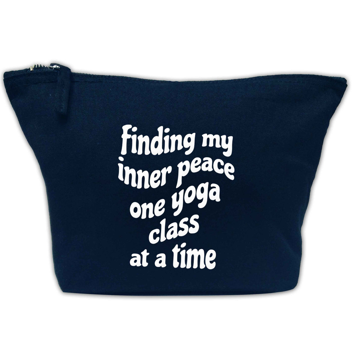 Finding My Inner Peace One Yoga Class at a Time makeup bag