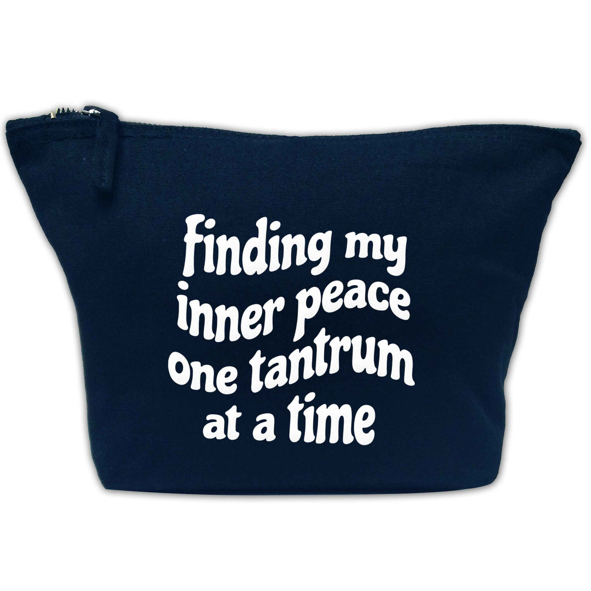 Finding My Inner Peace One Tantrum at a Time makeup bag