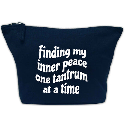 Finding My Inner Peace One Tantrum at a Time makeup bag