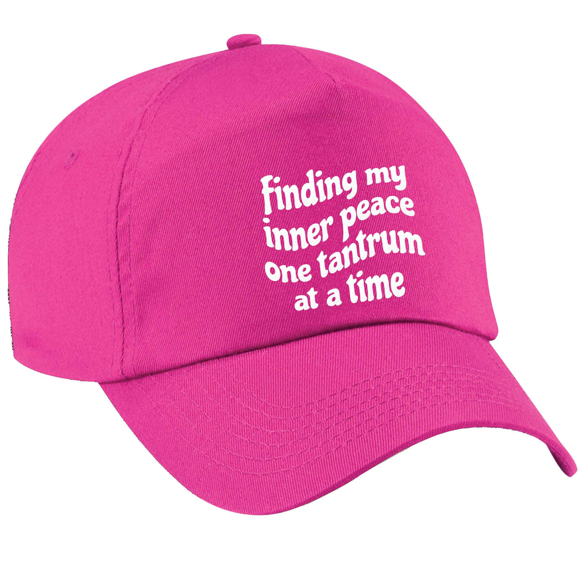 Finding My Inner Peace One Tantrum at a Time pink peak cap