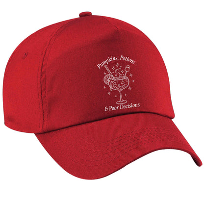 Pumpkins, Potions & Poor Decisions red peak cap