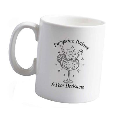 10 oz Pumpkins, Potions & Poor Decisions ceramic mug left sided