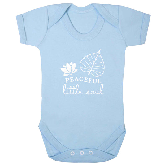 Peaceful Little Soul baby bodysuit pale blue 18-24 months