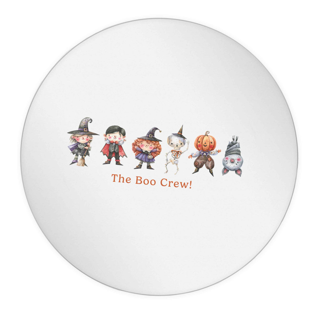 Boo crew 24 @ 45mm matt circle stickers