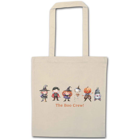 Boo crew natural tote bag